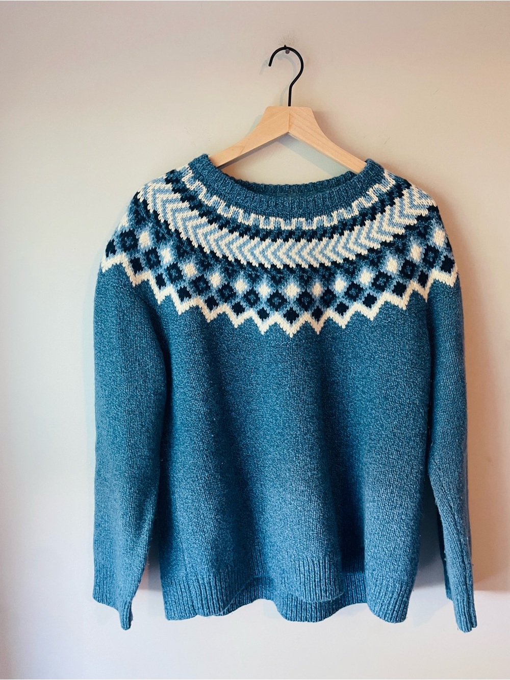 L. L. Bean Fair Isle Lambswool Sweater